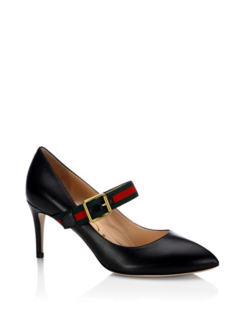 gucci sylvie leather pumps